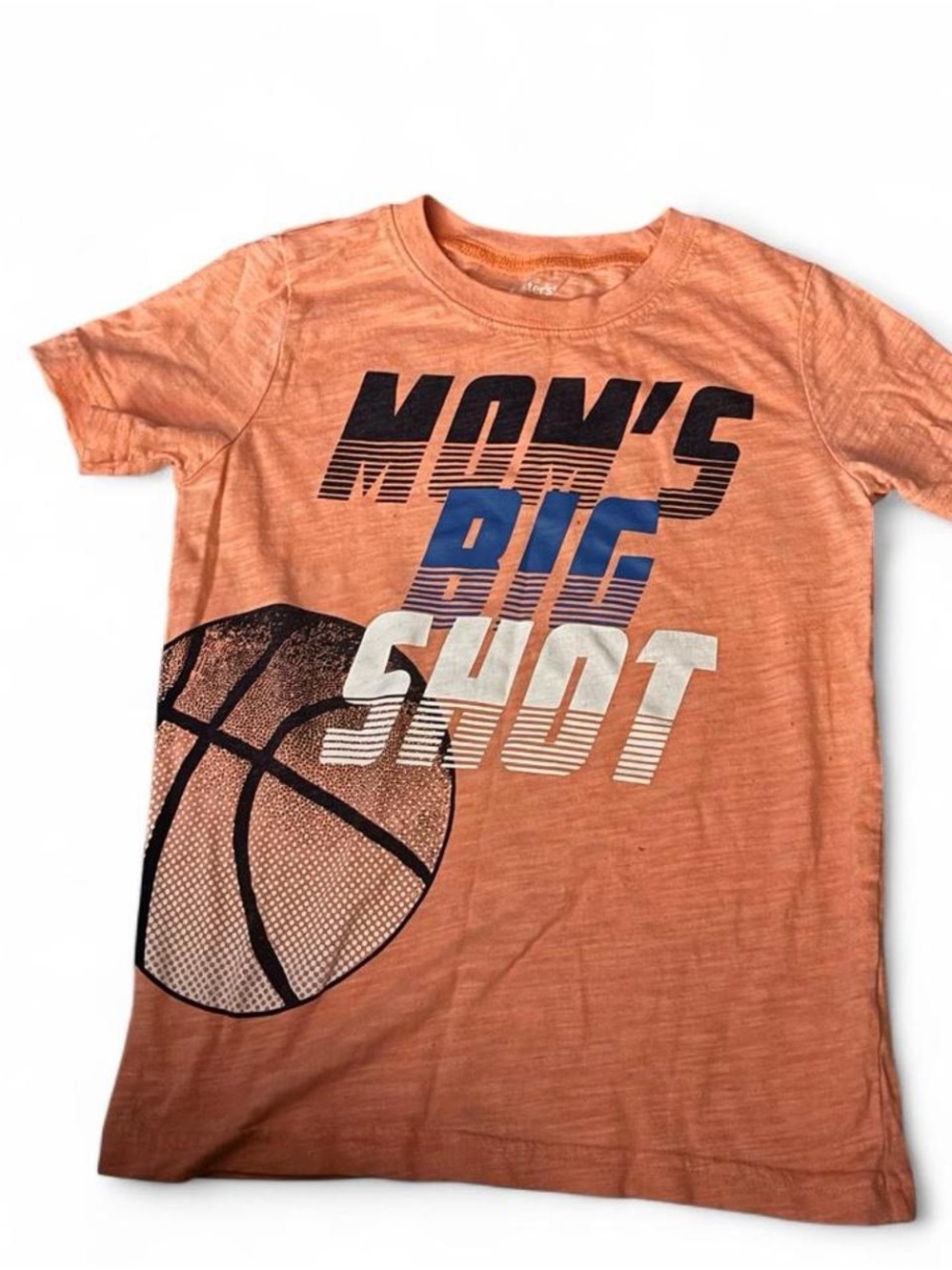 Carter's Orange 'Mom's Big Shot' Basketball Graphic Tee